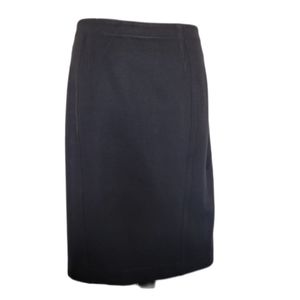 ANN TAYLOR Knee Length Straight Skirt Women's Size 6 black